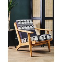 Cefena Textured Lounge Chair - Brown