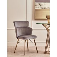 Veneto Grey Velvet Chair - Grey