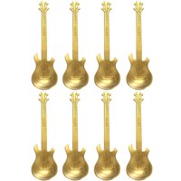 Guitar Shaped Stainless Steel Spoon - Gold / 8