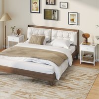 Costway Sofa Side Table - White / 20kg