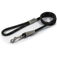 Reflective Rope Lead - Black / 1.0cm