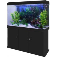 Aquarium Fish Tank and Cabinet with Starter Kit - White