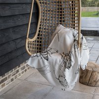 Sketch Of Scarab Beetle May Bug Bee And Dragonfly Blanket - Black