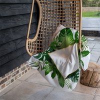 Botanical Frame Blanket - Green
