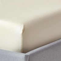 Organic Egyptian Cotton Extra Deep Fitted Sheet - Cream / Double