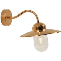 Luxembourg Outdoor Dome Wall Lamp Copper E27 IP54 - Copper