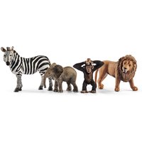 SCHLEICH Wild Life Safari Starter Toy Figures Set - Orange