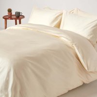 Organic Egyptian Cotton Duvet Cover Set - Cream / Superking