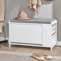 Storage Shoe Cabinet - White