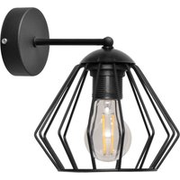 Agat Wall Lamp Black 25cm   Black