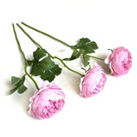 Artificial Peony Flower Stems - Pink