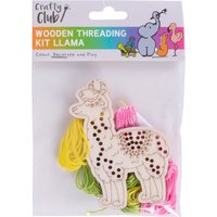Crafty Club, Crafty Club Wooden Threading Kit - Llama Crafty Club, Crafty Club Wooden Threading Kit - Llama