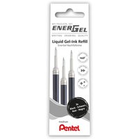 Pentel LR7 Energel Refill for Energel Pens - Black Ink - Pack of 3 - Black