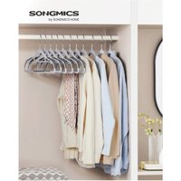 SONGMICS Non-Slip Space-Saving Clothes Hangers - Grey / 0.5cm / 2.6kg