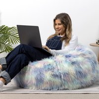 Classic Faux Fur Bean Bag - OEKO-TEX certified - Unicorn
