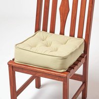 Cotton Dining Chair Booster Cushion - Sage