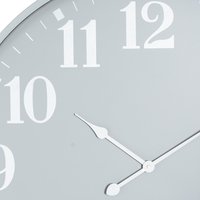 Ashmount Contemporary Metal Wall Clock - Grey