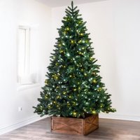 The Ultra Devonshire Fir Pre-lit with Warm White White LEDs - Green / 120cm / 210 / 4ft