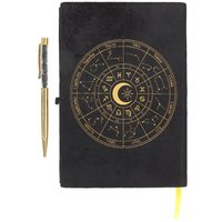 Celestial Reflections Astrology Wheel Journal Set - Black