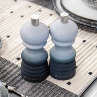 MasterClass Set of 2 Capstan Salt or Pepper Mill with Interchangeable Caps, 12cm - Grey / 12.5cm / 0.28kg
