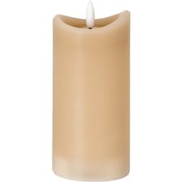 Luxe Collection Natural Glow Taupe Melted LED Candle - Taupe