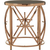 Tula Round Star Base Side Table - Gold