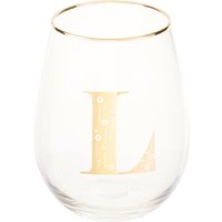 Claro Letter L Curved Tumbler - Transparent