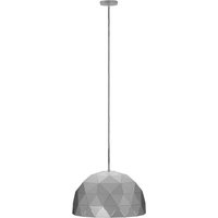 Mateo Medium Silver Dome Pendant Light - Silver