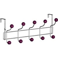 Jaxen Purple Balls Ten Hook Over Door Hanger - Purple