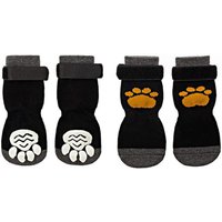 Pack of 4 Dog Socks - black / 15cm
