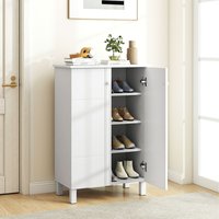 4-Tier Shoe Organizer - White
