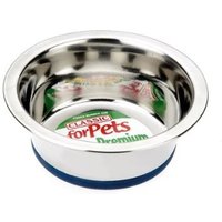 Non Slip Pet Food Dish Feeding Food Water Bowl Stainless Steel - Classic - Silver / 13cm