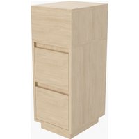 Modern Bedside Table with Storage Drawers - Engineered Wood