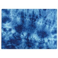 Blue Tie Dye Large Smooth Glass Worktop Protector - Kitchen Chopping Board - Multi