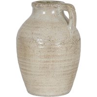 Lemon Pavilion Furniture and Decor Tarn Collection Large Jug with Handle - Ceramic - L20 x W20 x H28 cm in White