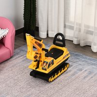 Ride On Excavator Toy Tractors Digger - Yellow