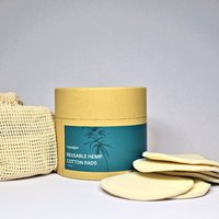Hemp Reusable Makeup Pads - Green