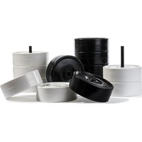 Giant Draughts Pieces - Black and white