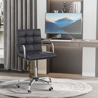 Vinsetto Office Chair Swivel Desk Chair - Black
