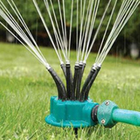 360 Degree Automatic Garden Lawn Sprinkler - Black