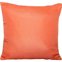 Pair of Outdoor Scatter Cushions - Orange Plain - Orange