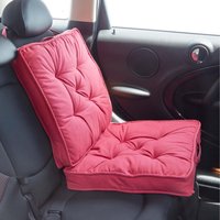 Cotton Travel Support Booster Cushion - Claret