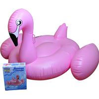 Samuel Alexander, Flamingo Lounger PVC Handles Pool Swimming Kid's Inflatable - Pink Samuel Alexander, Flamingo Lounger PVC Handles Pool Swimming Kid's Inflatable - Pink