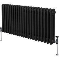 Traditional Column Radiators - Black / 10cm / 60cm / 101cm