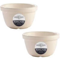 Mason Cash Off White Pudding Basin Baking Mixing Bowl 20cm 1.75 Litre - Cream / 2