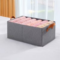 4 Piece Foldable Non Woven Organiser Set - Grey