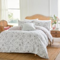 Bella Reversible Floral Duvet Cover Set - Natural / King