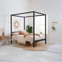 Mercia Four Poster King Bed - Black