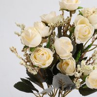 Artificial Flower Rose Branches Home Decoration - Beige