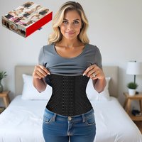 Figure8 Size 10 Corset and Waist Reducing Waist Trainer Black - Black